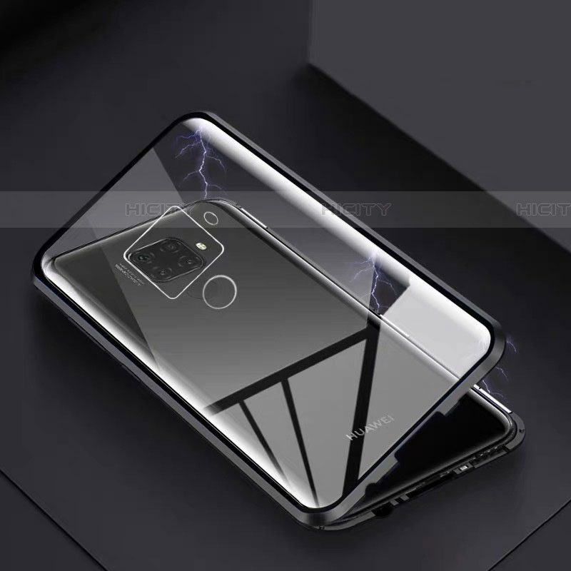 Handyhülle Hülle Luxus Aluminium Metall Rahmen Spiegel 360 Grad Tasche M07 für Huawei Nova 5z groß