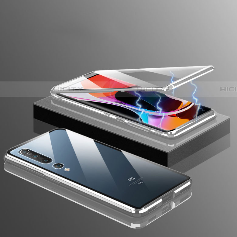 Handyhülle Hülle Luxus Aluminium Metall Rahmen Spiegel 360 Grad Tasche M10 für Xiaomi Mi 10