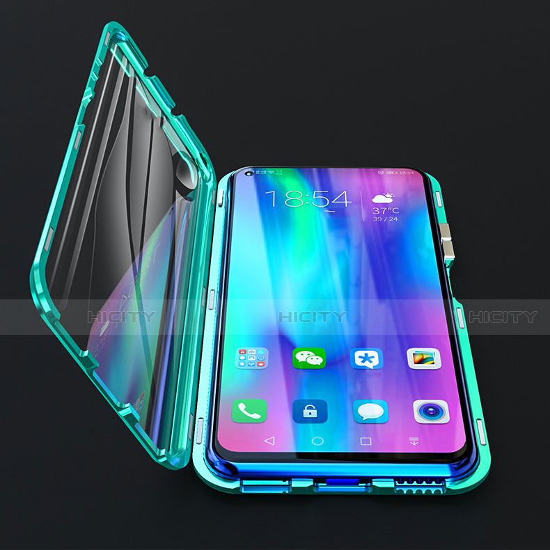 Handyhülle Hülle Luxus Aluminium Metall Rahmen Spiegel 360 Grad Tasche T01 für Huawei Honor 20S