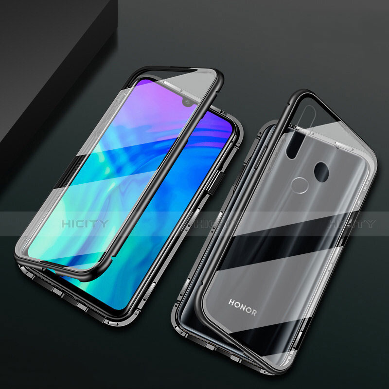 Handyhülle Hülle Luxus Aluminium Metall Rahmen Spiegel 360 Grad Tasche T04 für Huawei Honor 10i groß