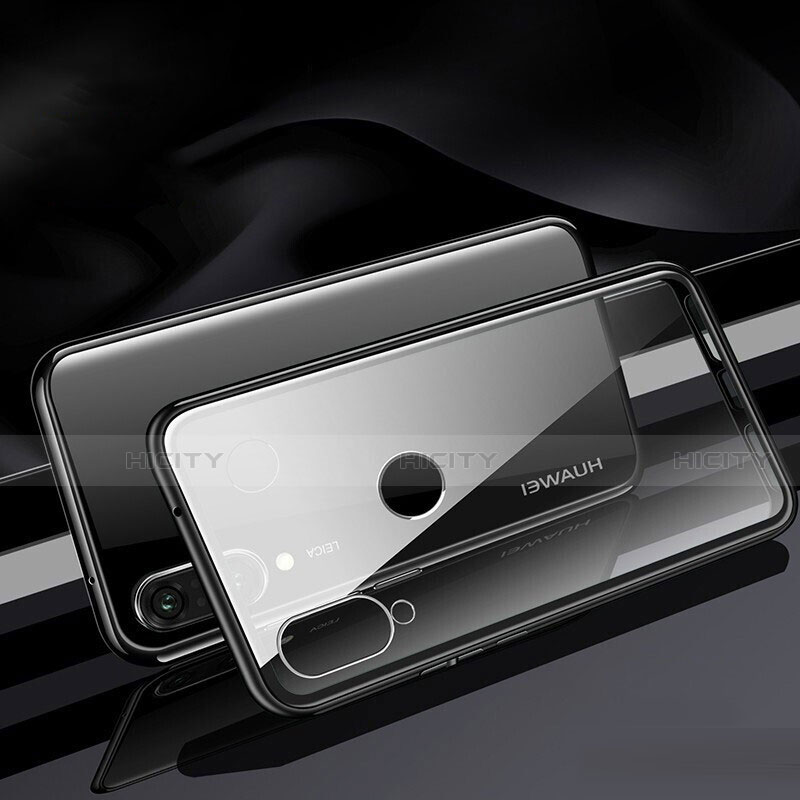 Handyhülle Hülle Luxus Aluminium Metall Rahmen Spiegel 360 Grad Tasche T04 für Huawei P30 Lite XL