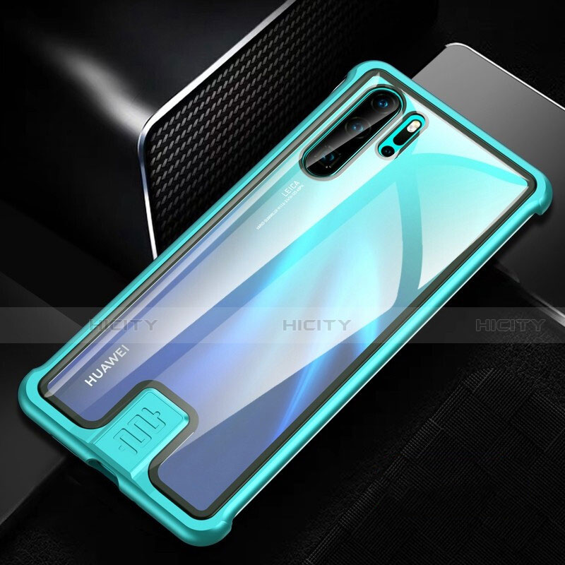 Handyhülle Hülle Luxus Aluminium Metall Rahmen Spiegel 360 Grad Tasche T04 für Huawei P30 Pro