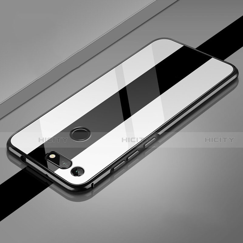 Handyhülle Hülle Luxus Aluminium Metall Rahmen Spiegel 360 Grad Tasche Z02 für Huawei Honor View 20
