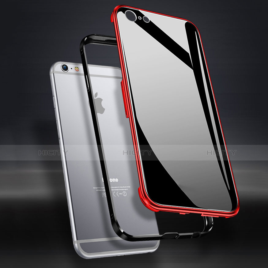 Handyhülle Hülle Luxus Aluminium Metall Rahmen Spiegel Tasche für Apple iPhone 6S Plus