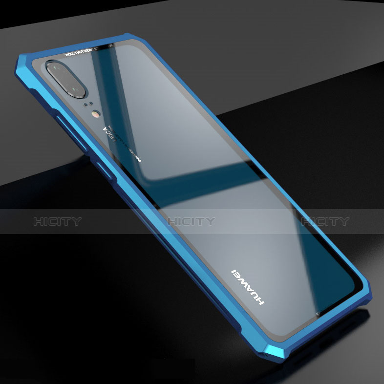 Handyhülle Hülle Luxus Aluminium Metall Rahmen Spiegel Tasche für Huawei P20