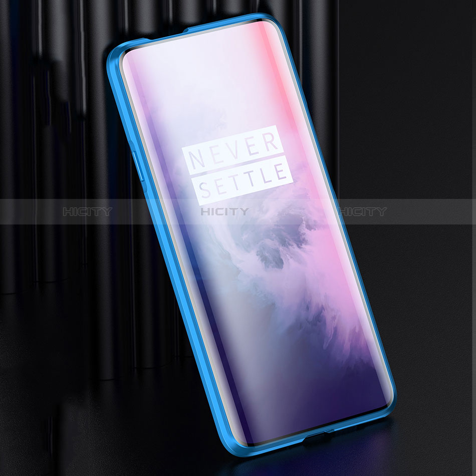 Handyhülle Hülle Luxus Aluminium Metall Rahmen Spiegel Tasche für OnePlus 7 Pro