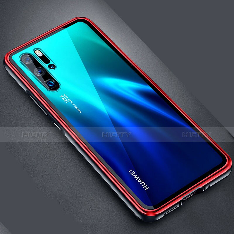 Handyhülle Hülle Luxus Aluminium Metall Rahmen Spiegel Tasche M04 für Huawei P30 Pro