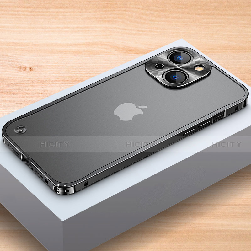 Handyhülle Hülle Luxus Aluminium Metall Rahmen Tasche A04 für Apple iPhone 13 Mini groß