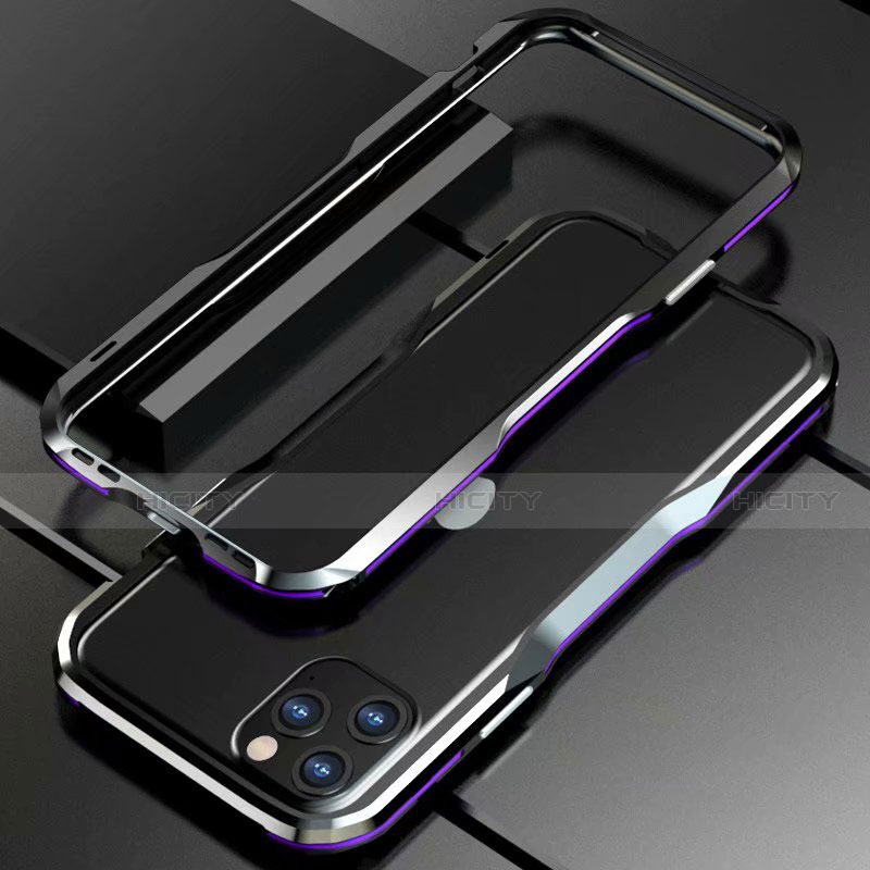 Handyhülle Hülle Luxus Aluminium Metall Rahmen Tasche für Apple iPhone 11 Pro Max Plusfarbig Plus