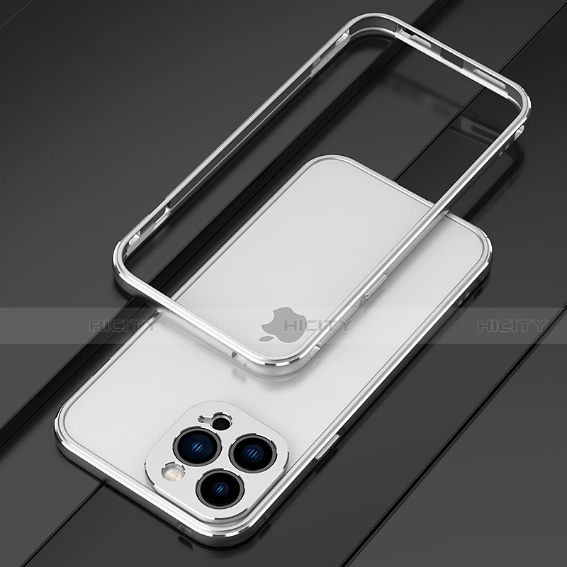 Handyhülle Hülle Luxus Aluminium Metall Rahmen Tasche für Apple iPhone 13 Pro Max groß