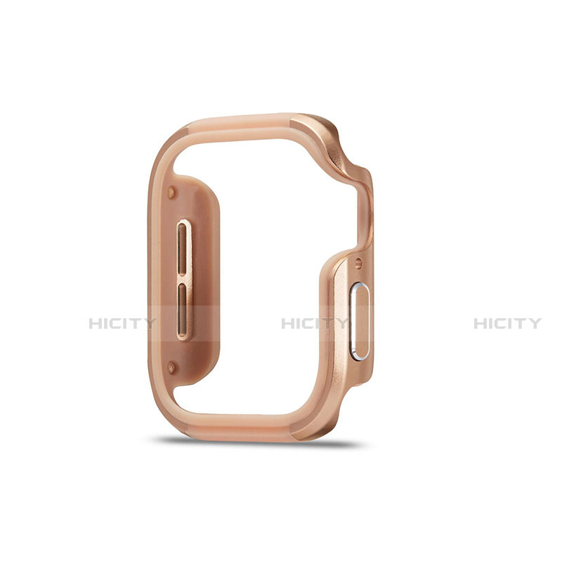 Handyhülle Hülle Luxus Aluminium Metall Rahmen Tasche für Apple iWatch 5 40mm Gold