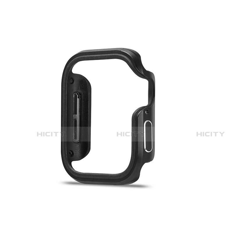 Handyhülle Hülle Luxus Aluminium Metall Rahmen Tasche für Apple iWatch 5 40mm Schwarz