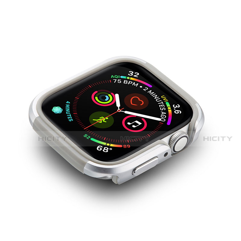 Handyhülle Hülle Luxus Aluminium Metall Rahmen Tasche für Apple iWatch 5 44mm groß