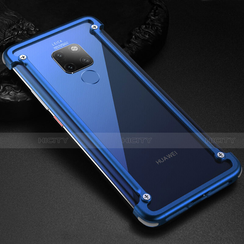 Handyhülle Hülle Luxus Aluminium Metall Rahmen Tasche für Huawei Mate 20 groß