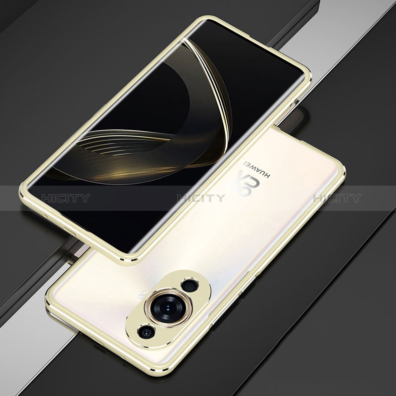 Handyhülle Hülle Luxus Aluminium Metall Rahmen Tasche für Huawei Nova 11 Gold