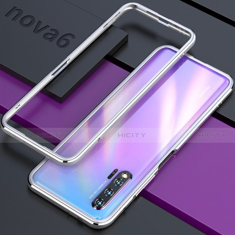 Handyhülle Hülle Luxus Aluminium Metall Rahmen Tasche für Huawei Nova 6