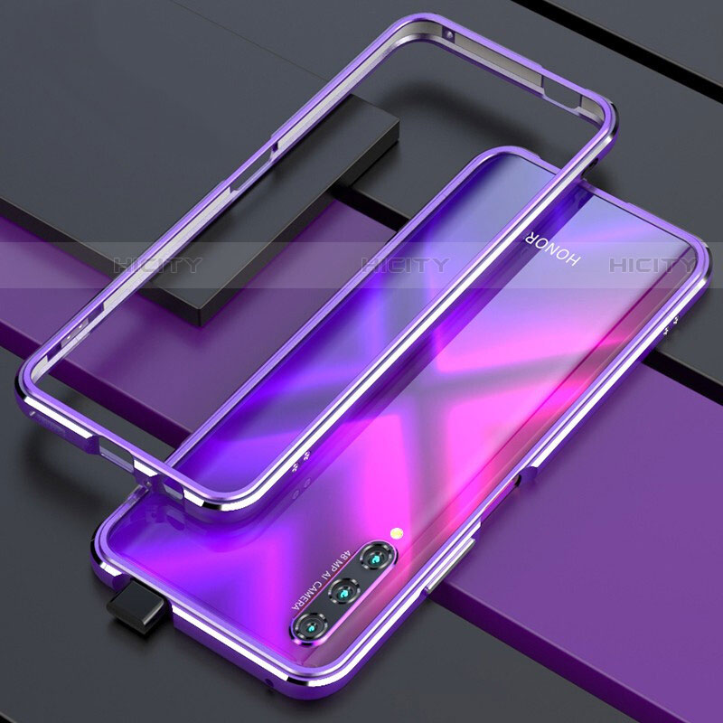 Handyhülle Hülle Luxus Aluminium Metall Rahmen Tasche für Huawei P Smart Pro (2019)