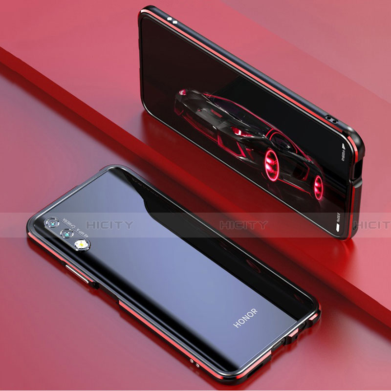 Handyhülle Hülle Luxus Aluminium Metall Rahmen Tasche für Huawei P Smart Z (2019) groß