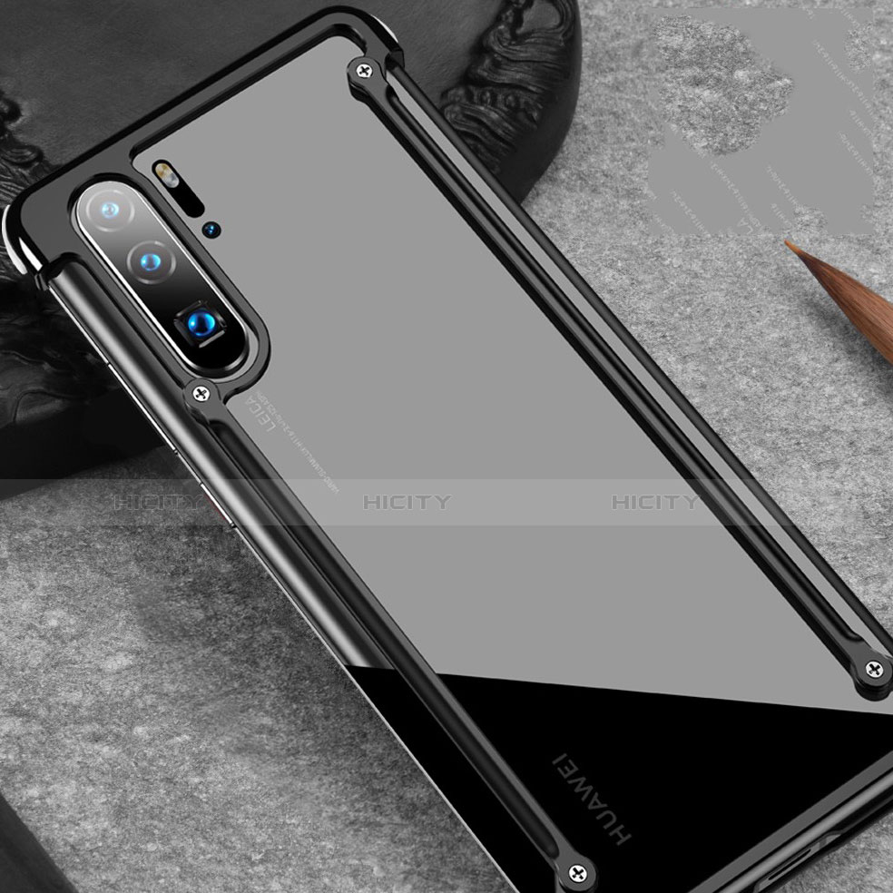 Handyhülle Hülle Luxus Aluminium Metall Rahmen Tasche für Huawei P30 Pro New Edition groß