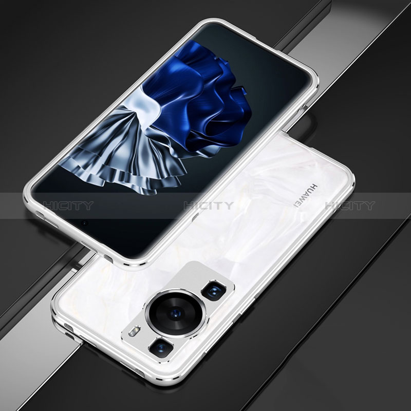 Handyhülle Hülle Luxus Aluminium Metall Rahmen Tasche für Huawei P60 groß