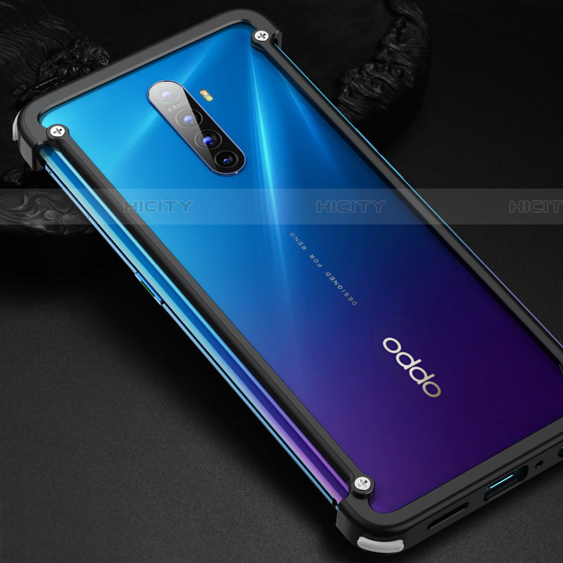 Handyhülle Hülle Luxus Aluminium Metall Rahmen Tasche für Oppo Reno Ace groß