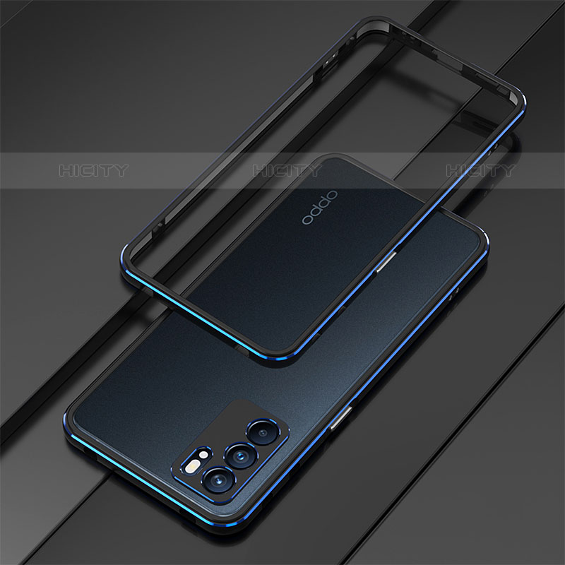 Handyhülle Hülle Luxus Aluminium Metall Rahmen Tasche für Oppo Reno6 Pro 5G India