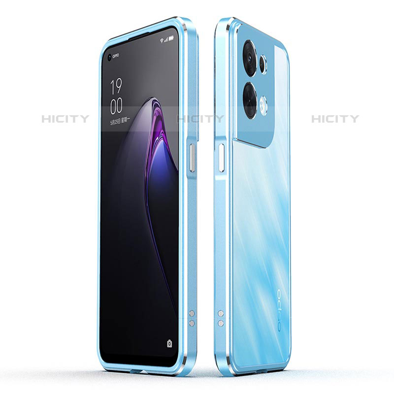 Handyhülle Hülle Luxus Aluminium Metall Rahmen Tasche für Oppo Reno9 Pro 5G