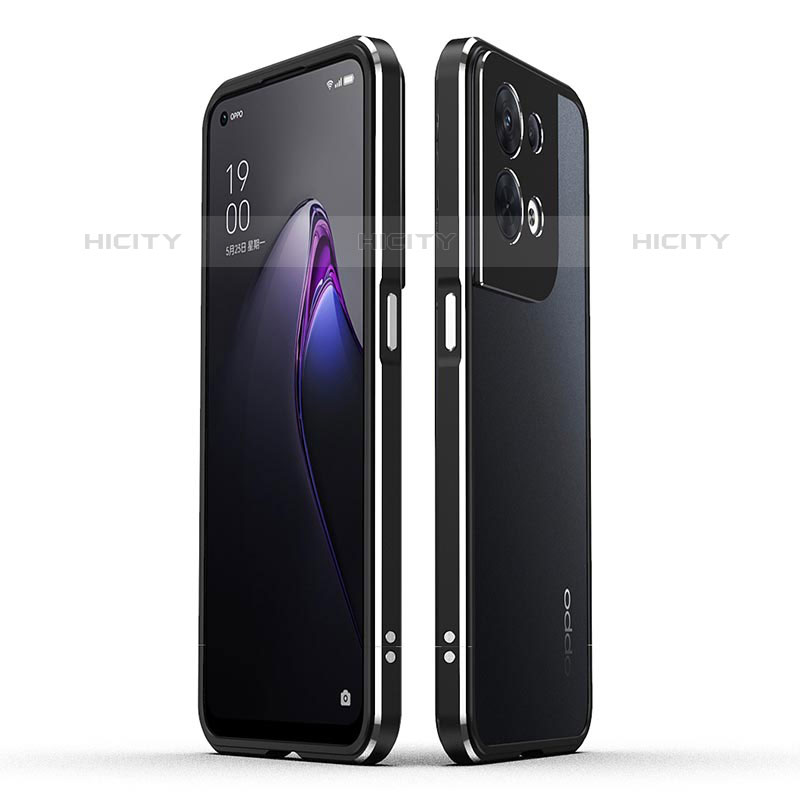 Handyhülle Hülle Luxus Aluminium Metall Rahmen Tasche für Oppo Reno9 Pro 5G