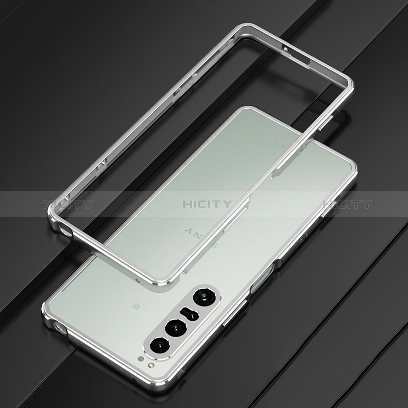 Handyhülle Hülle Luxus Aluminium Metall Rahmen Tasche für Sony Xperia 1 IV groß