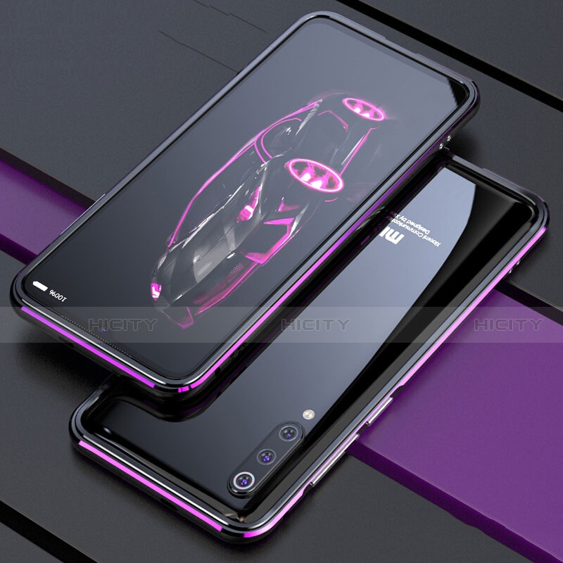 Handyhülle Hülle Luxus Aluminium Metall Rahmen Tasche für Xiaomi Mi 9 SE Violett