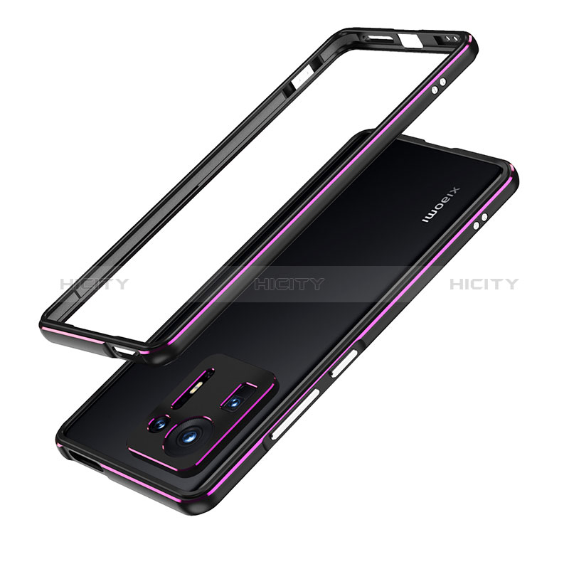 Handyhülle Hülle Luxus Aluminium Metall Rahmen Tasche für Xiaomi Mi Mix 4 5G Violett