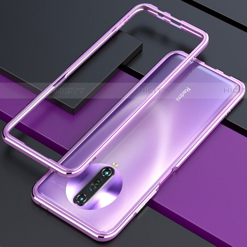 Handyhülle Hülle Luxus Aluminium Metall Rahmen Tasche für Xiaomi Redmi K30i 5G Rosa