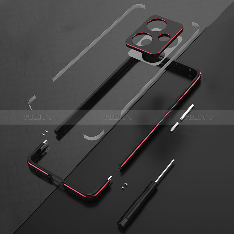 Handyhülle Hülle Luxus Aluminium Metall Rahmen Tasche für Xiaomi Redmi Note 13 Pro+ Plus 5G