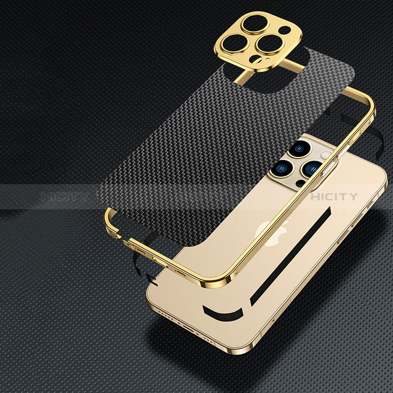 Handyhülle Hülle Luxus Aluminium Metall Rahmen Tasche JL1 für Apple iPhone 14 groß