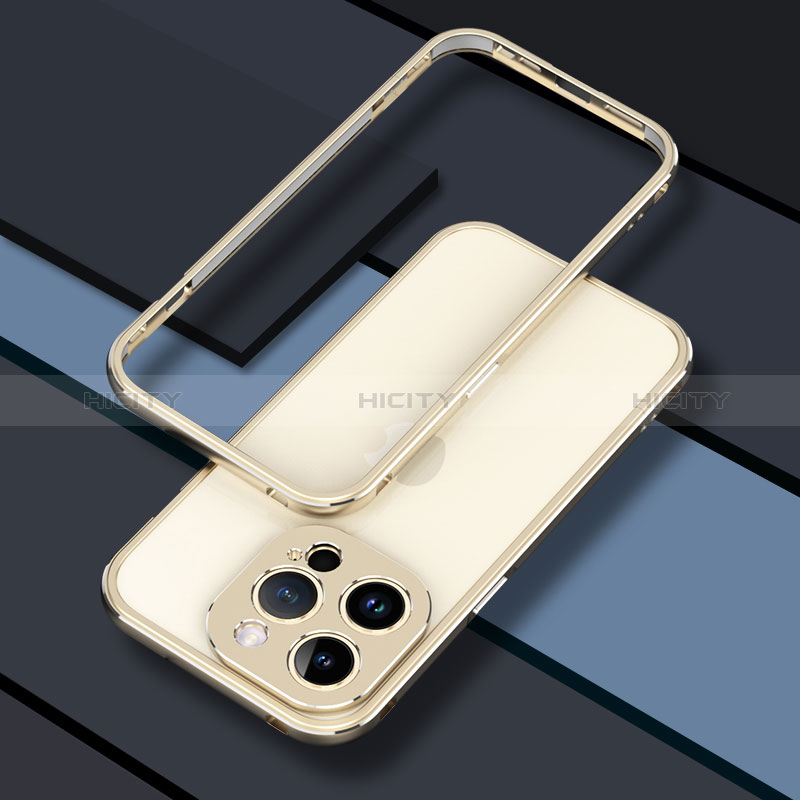 Handyhülle Hülle Luxus Aluminium Metall Rahmen Tasche JZ1 für Apple iPhone 14 Pro