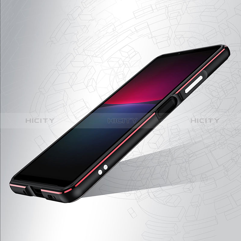 Handyhülle Hülle Luxus Aluminium Metall Rahmen Tasche JZ1 für Sony Xperia 10 V groß