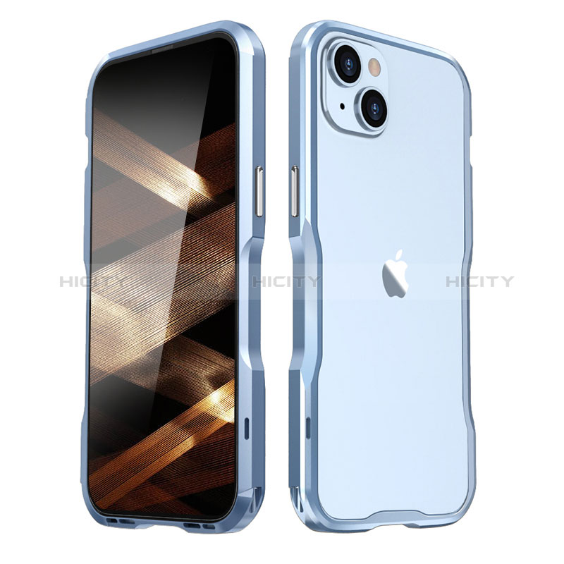 Handyhülle Hülle Luxus Aluminium Metall Rahmen Tasche LF3 für Apple iPhone 15