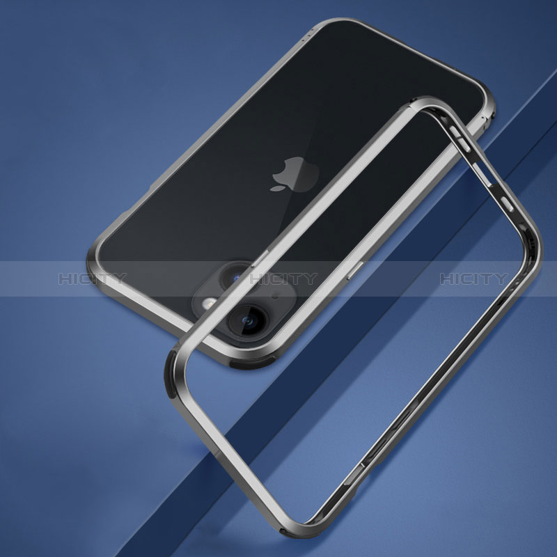 Handyhülle Hülle Luxus Aluminium Metall Rahmen Tasche LK2 für Apple iPhone 13 groß