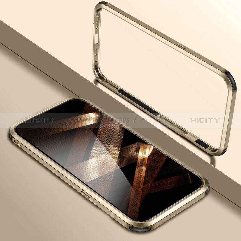 Handyhülle Hülle Luxus Aluminium Metall Rahmen Tasche LO1 für Apple iPhone 14 Pro