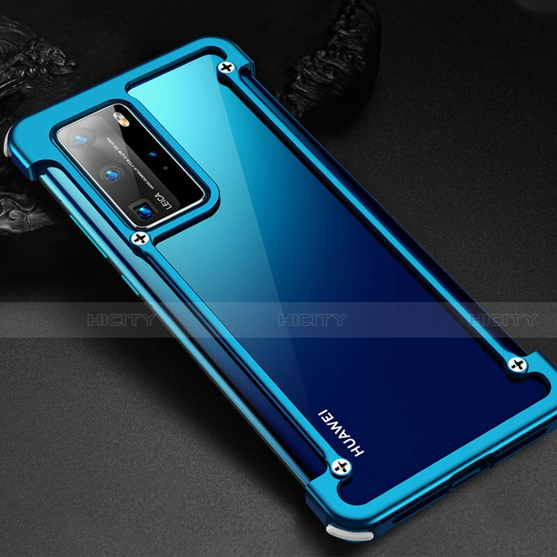 Handyhülle Hülle Luxus Aluminium Metall Rahmen Tasche N01 für Huawei P40 Pro