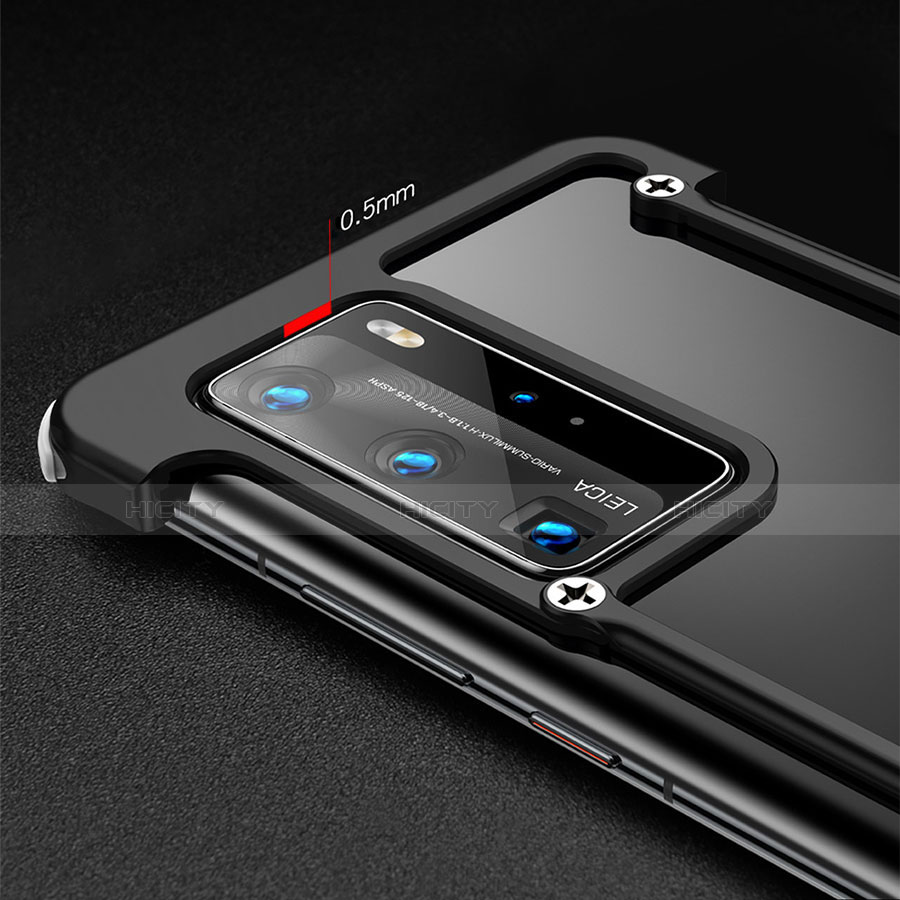 Handyhülle Hülle Luxus Aluminium Metall Rahmen Tasche N01 für Huawei P40 Pro