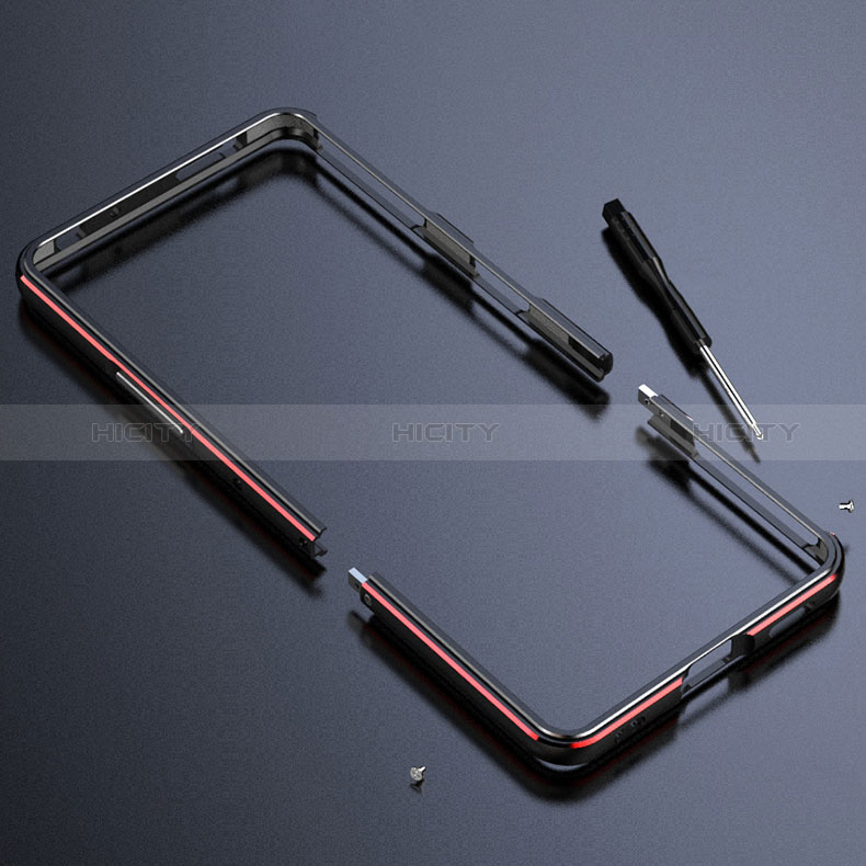 Handyhülle Hülle Luxus Aluminium Metall Rahmen Tasche S01 für Xiaomi Mi 11X Pro 5G groß