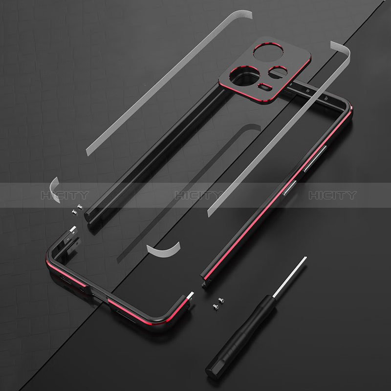 Handyhülle Hülle Luxus Aluminium Metall Rahmen Tasche S01 für Xiaomi Redmi Note 12 Explorer