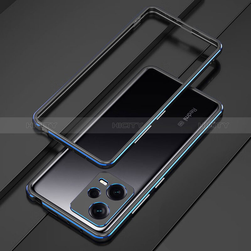 Handyhülle Hülle Luxus Aluminium Metall Rahmen Tasche S01 für Xiaomi Redmi Note 12 Explorer groß