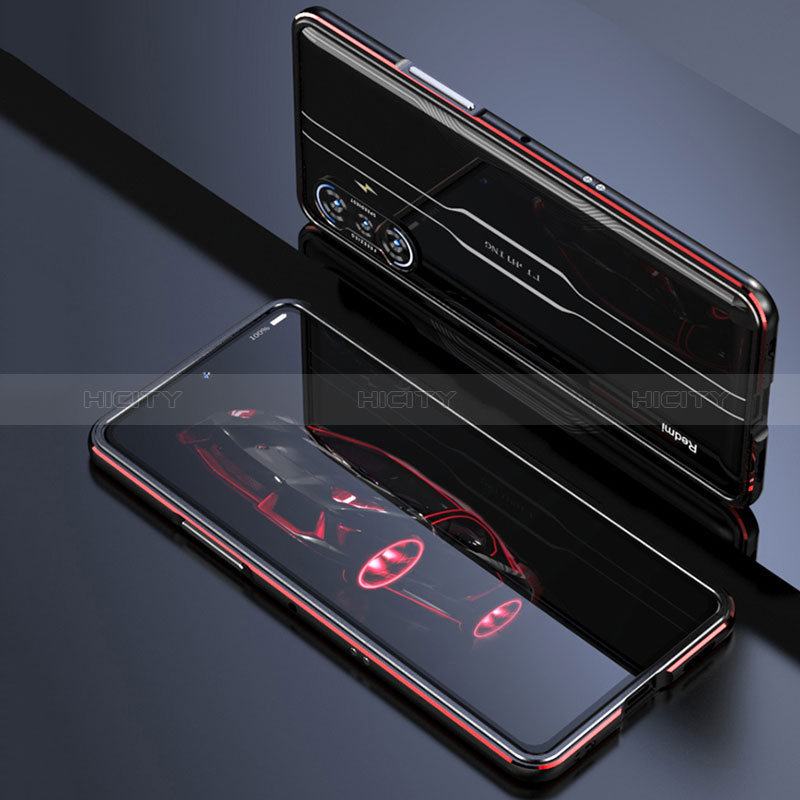 Handyhülle Hülle Luxus Aluminium Metall Rahmen Tasche S02 für Xiaomi Poco F3 GT 5G groß