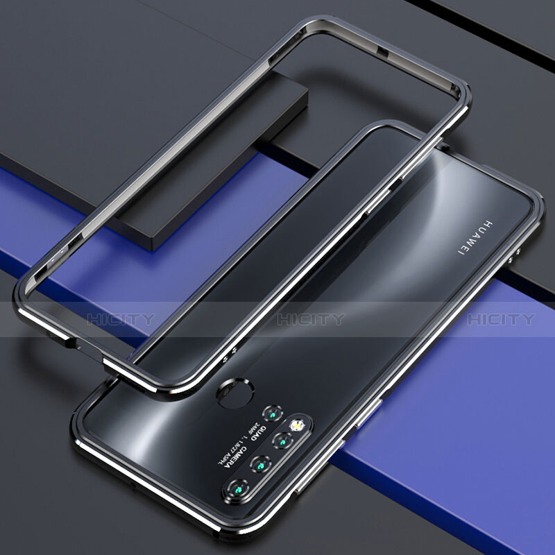 Handyhülle Hülle Luxus Aluminium Metall Rahmen Tasche T01 für Huawei P20 Lite (2019) groß