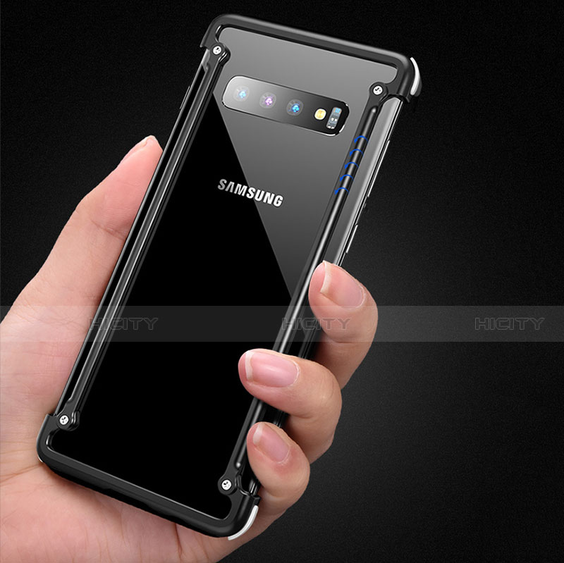 Handyhülle Hülle Luxus Aluminium Metall Rahmen Tasche T01 für Samsung Galaxy S10 5G