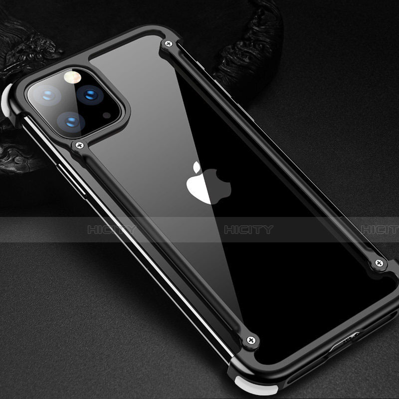 Handyhülle Hülle Luxus Aluminium Metall Rahmen Tasche T02 für Apple iPhone 11 Pro