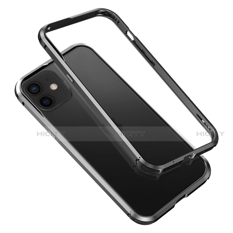 Handyhülle Hülle Luxus Aluminium Metall Rahmen Tasche T02 für Apple iPhone 12