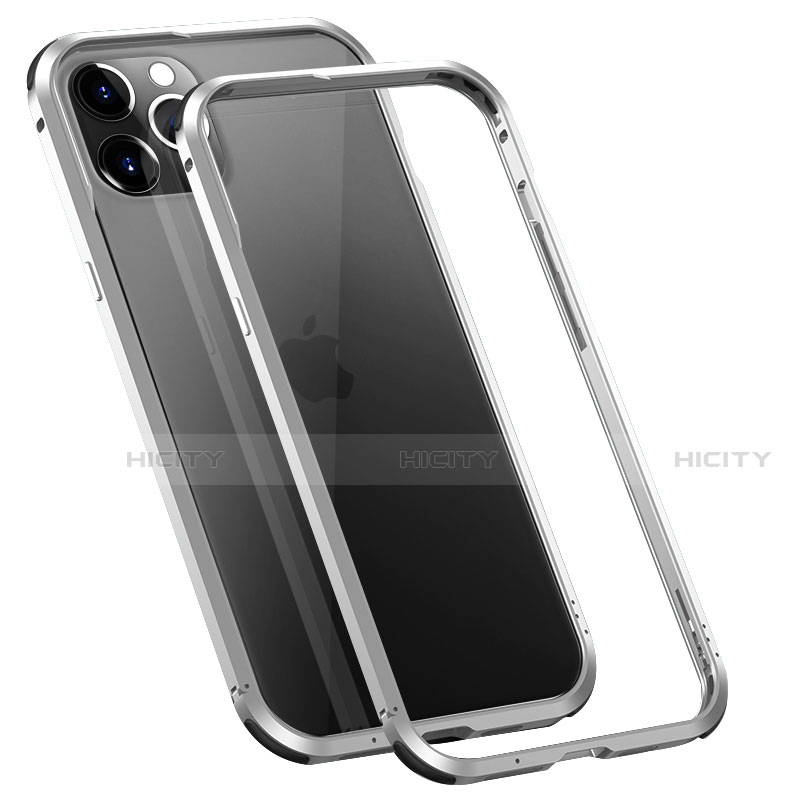 Handyhülle Hülle Luxus Aluminium Metall Rahmen Tasche T02 für Apple iPhone 12 Pro Max